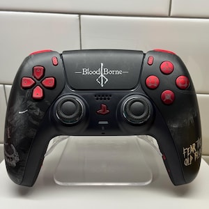 Old Blood - RGB LED - Hunter Victorian - Custom Wireless Controller for PS5 Or PC RED WITH NO LED