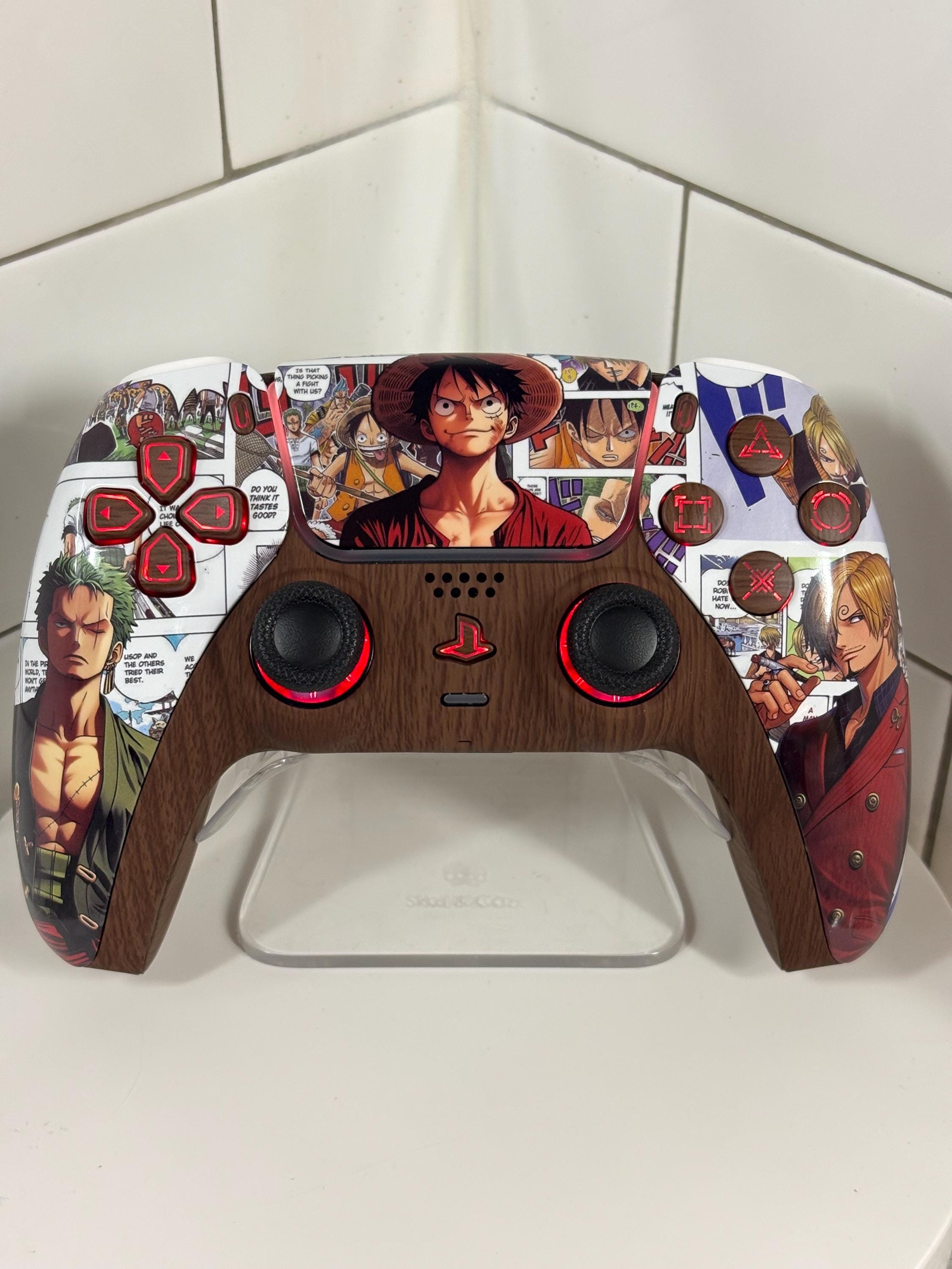 Manette PS5 custom ONE PIECE | Prénom personnalisé | ROXX Manette PS5 custom ONE PIECE | Prénom personnalisé | ROXX