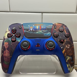 Pirate Anime Manga - Soft Touch -  PlayStation PS5 or PC Controller Custom LED RGB Modded