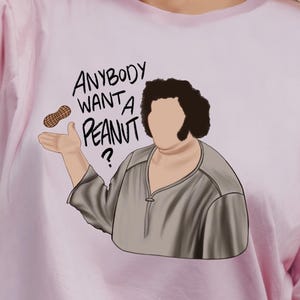 Lustiges Prinzessin Braut inspiriertes Unisex T-Shirt, großes Geschenk für Fans, Casual Wear Shirt, lustiges Grafik-T-Shirt, &#39;Anybody want a Peanut&#39;