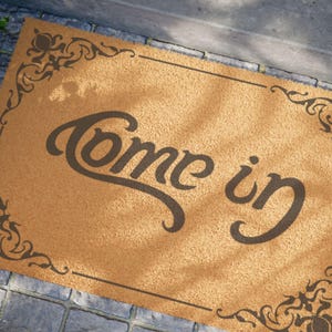Funny &quot;Come In / Go Away&quot; Doormat: Humorous Welcome Mat, 24x16