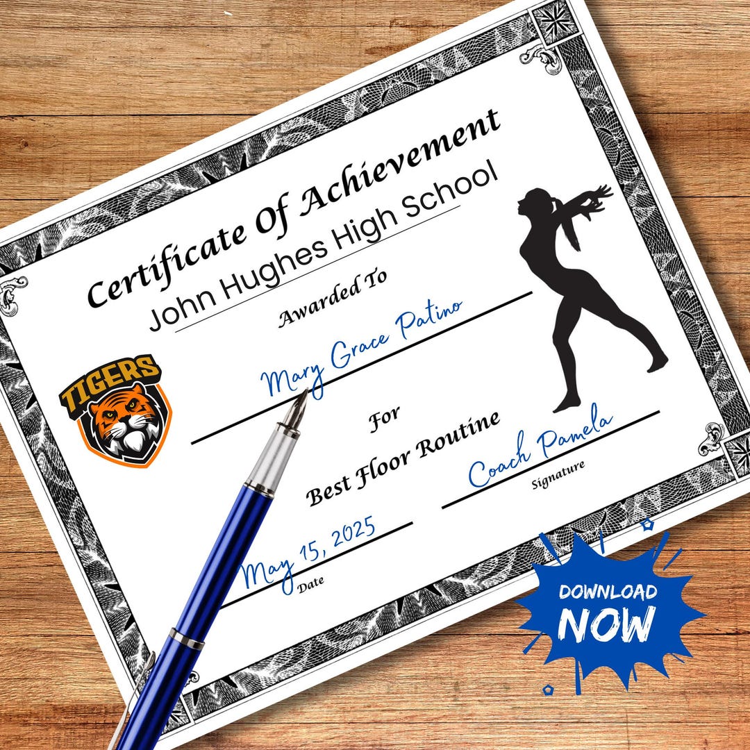 Award Your Hard Working Gymnastics Team With These Achievement 