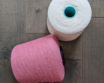 Italian Boucle Silk Yarn on Cone, Lace Weight, Price per 50 grams, knitting, weaving and crochet