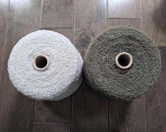 Baby Alpaca, Merino and Silk Blend Boucle Yarn, Made in Italy, Fingering Weight for Knitting, Weaving and Crochet, Price per 50 Grams