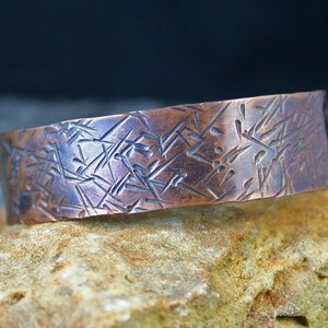 Hammered Custom Handmade Specialty Copper Cuff Bracelet image 3