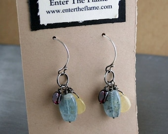 CUSTOM Gemstone Sterling Earrings - "THE GEMS" - Can Be Custom Ordered With Different Gemstones