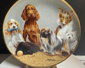 Franklin Mint Top of the Class ASPCA Dog Collector Plate with COA