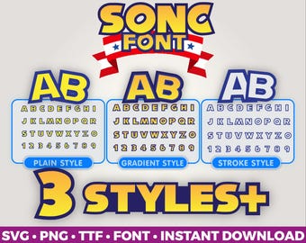 Sonico Font Bundle SVG PNG JPG