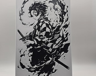 Tanjro Hueforge Art Demon Slayer Kimetsu No Yaiba Desk Decoration