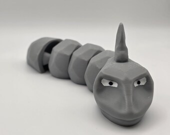 Articulated  Cute Onix Pokémon 3D Printed Toy Pokémon Décor