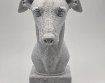 Greyhound Dog Bust Memorial Decoration