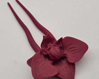 Gothic Orchid Twist Hair Pin