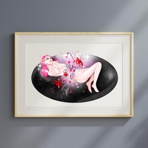 Impresión artística espiritual – Póster digital mágico – Recordatorio de amor propio – Descarga instantánea PNG – Regalo y postales gratis
