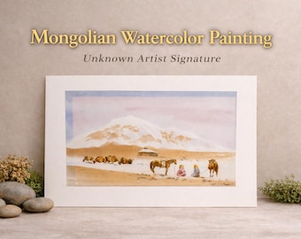 Mongolian Watercolor Painting