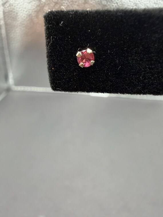 Ruby Stud Earrings | .20 CTW Natural Ruby Studs |… - image 2