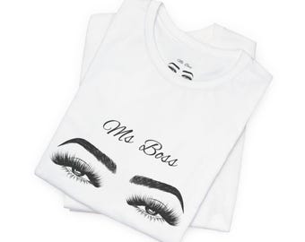 Ms ボス 半袖 T シャツ - レディース T シャツ - かわいい T シャツ - レディ ボス シャツ - ボス レディ T シャツ - ボスっぽい女性