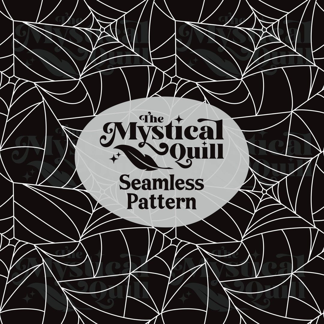Spiderweb Seamless Pattern - Cobweb Pattern PNG, Halloween Seamless PNG ...