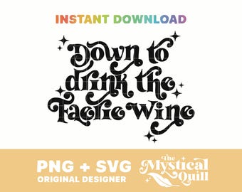 Abajo para beber el vino de las hadas PNG SVG Lector de fantasía Romances Novios literarios Obscenidades Enemigos a amantes Altos señores Hadas Romance Marcador Png
