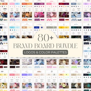 80+ Brand Board Template, Editable Canva Branding Kit Templates, Brand Board Kit Template, Mood Board, Pre-Made Branding Kit Template