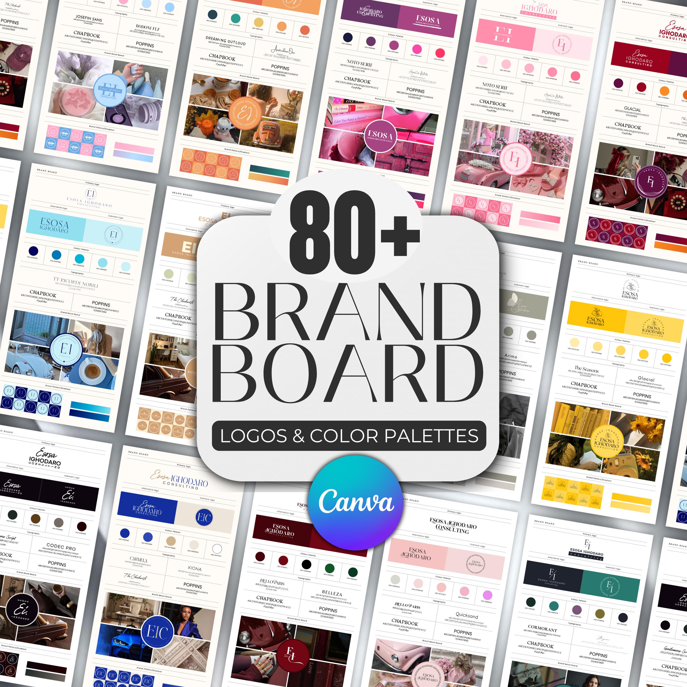 80+ Brand Kit Template, Logo Color Palette, Brand Board Bundle ...