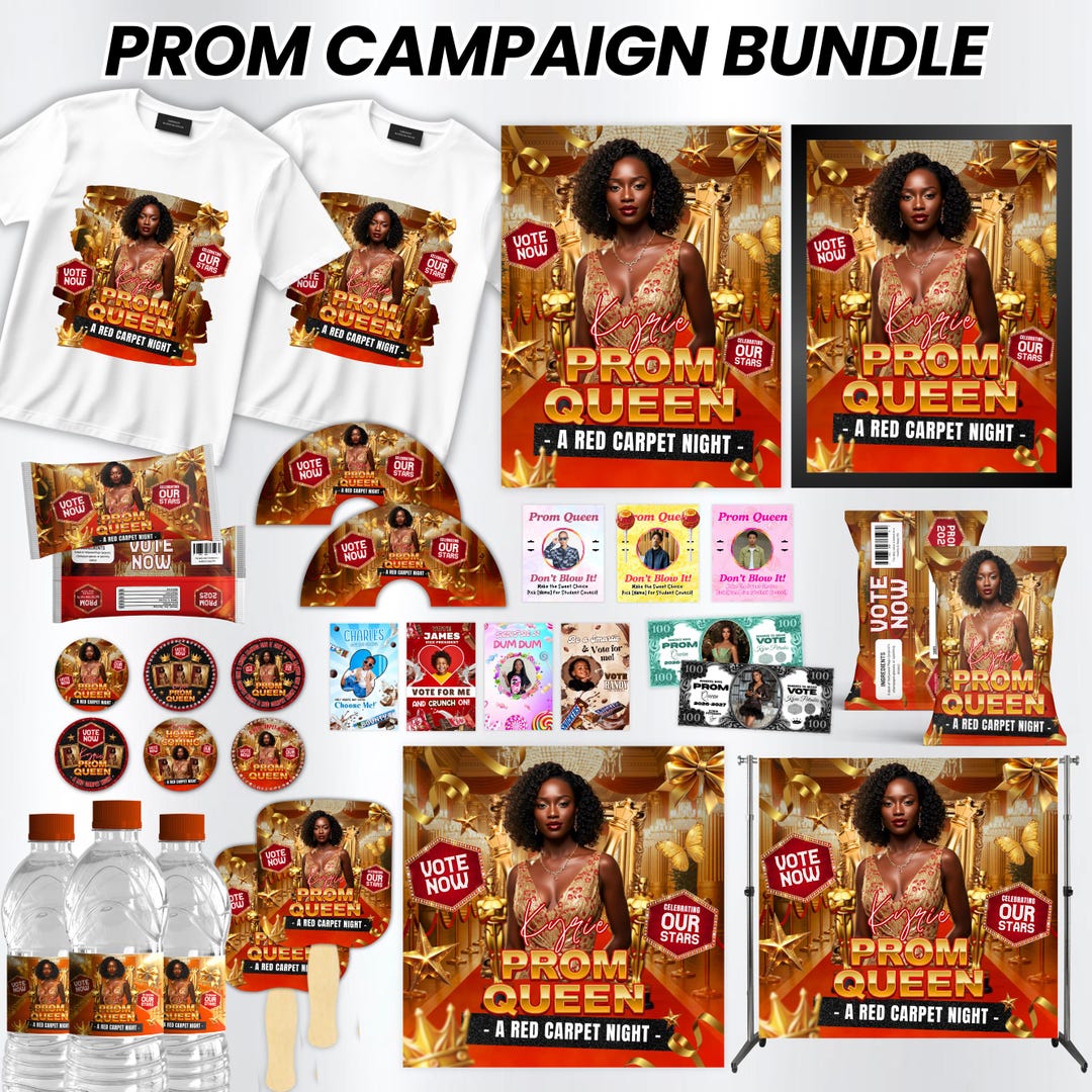 Prom Sticker Shock Prom Campaign Treat Bundle, Queen ON Red Carpet Prom Campaigns, Vote ...