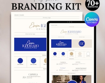 Branding Kit Coaching Template, Brand Guidelines Identity, Brand Identity Kit, Business Coach Template, Brand Guide Template, Branding Kit