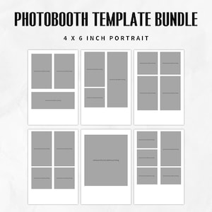Custom Photobooth Template Bundle, Customized 14 Overlay Templates, Photo Collage, Photobooth Strips, Digital, 2 x 6 in, 4 x 6 in, 6 x 4 in