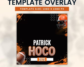 Homecoming 360 Photobooth Filter Overlay, 360 Photobooth Template Overlay, Sports 360 Photobooth Overlay Filter Template, 360 Rotating Video