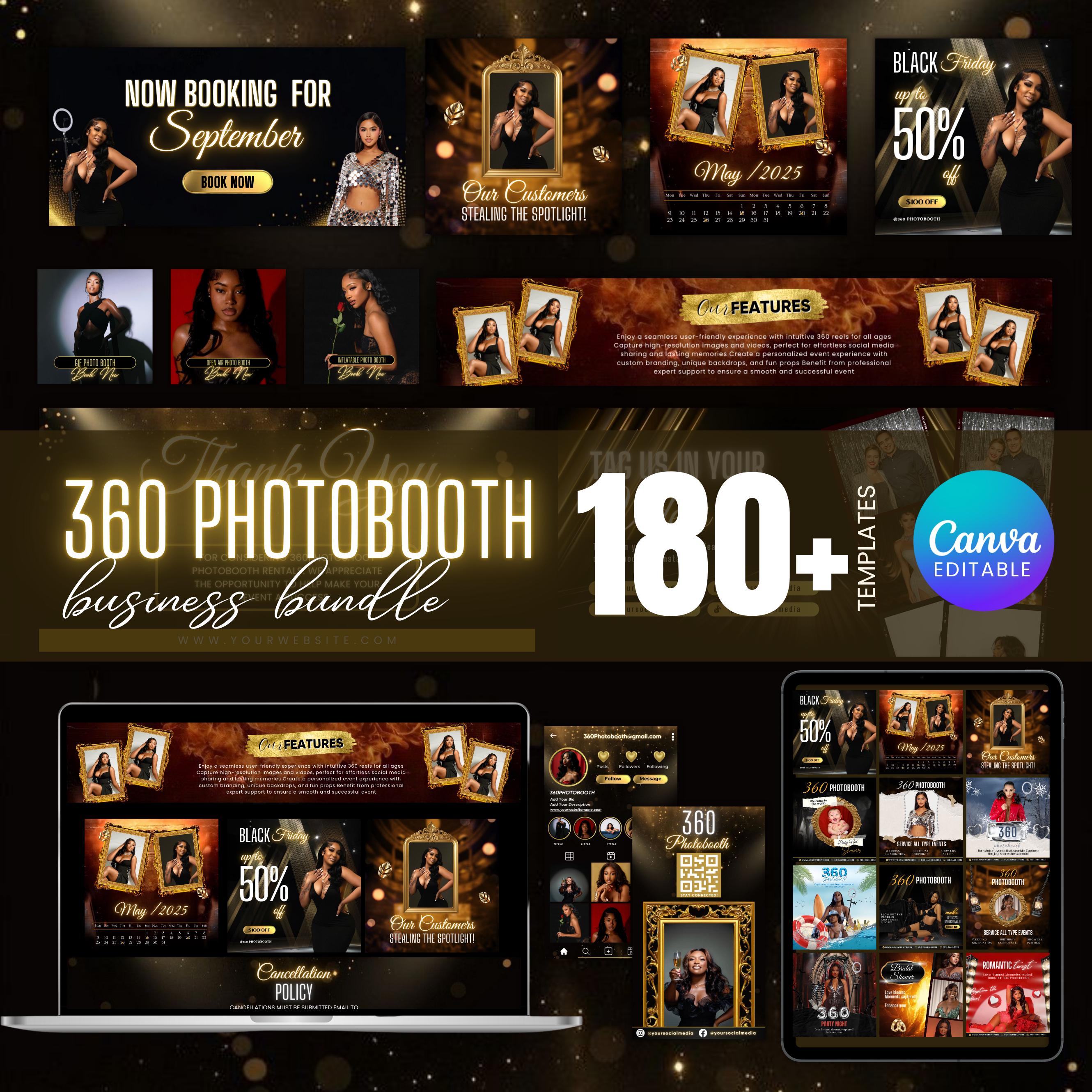 360度フォトブース ビジネスバンドル（ゴールド）、Acuity