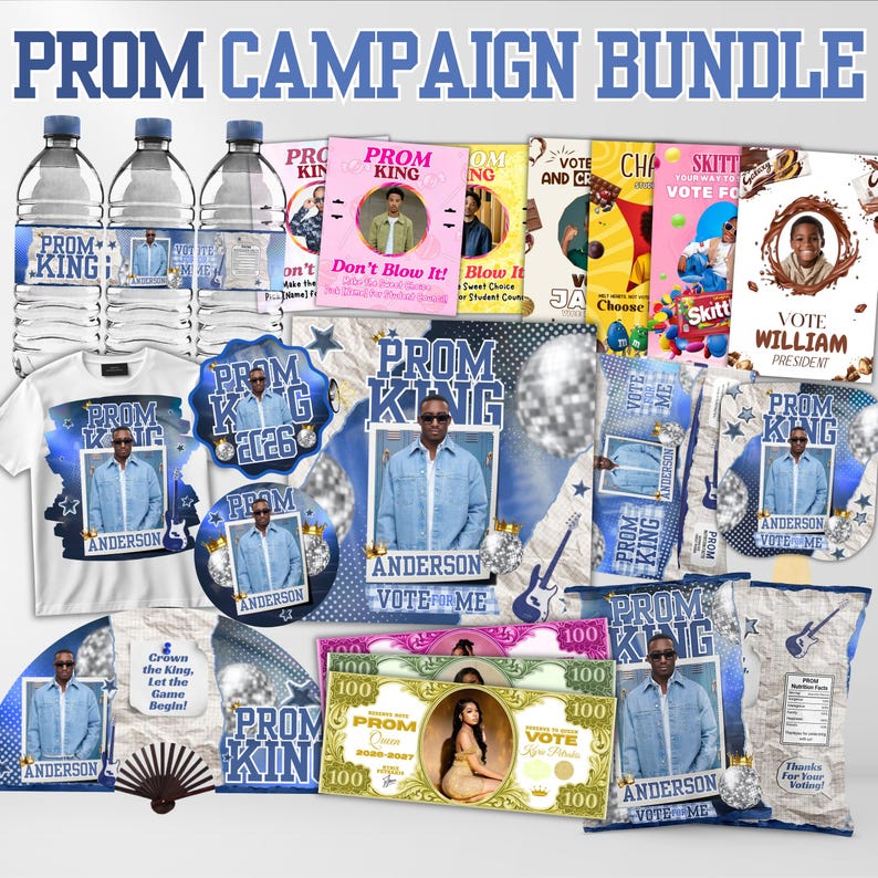 2026 Prom Campaign Treat Bundle, Prom King, Prom Campaigns, Canva ...