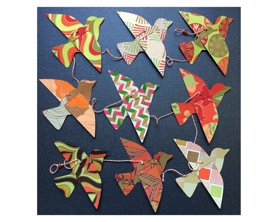 paper bird garland