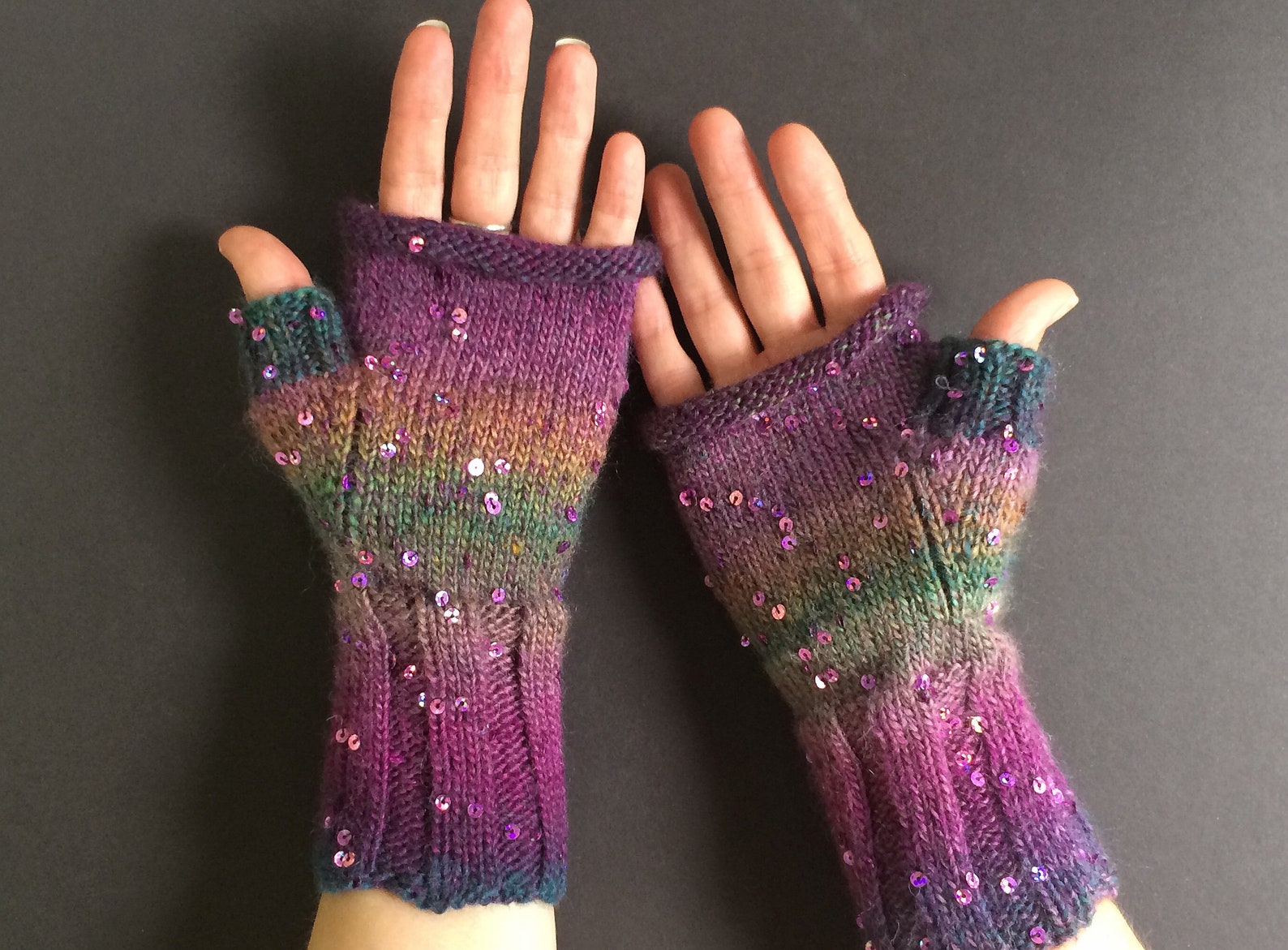 Funky Fingerless Gloves HandKnit Gloves Women's Etsy