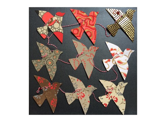 paper bird garland