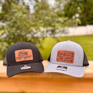 Feisty Leather Hat Patch