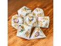 Flower Dnd Dice Set, Resin Sharpe Edge Dice, RPG Dungeons and Dragons, Dnd Dice Gift product logo
