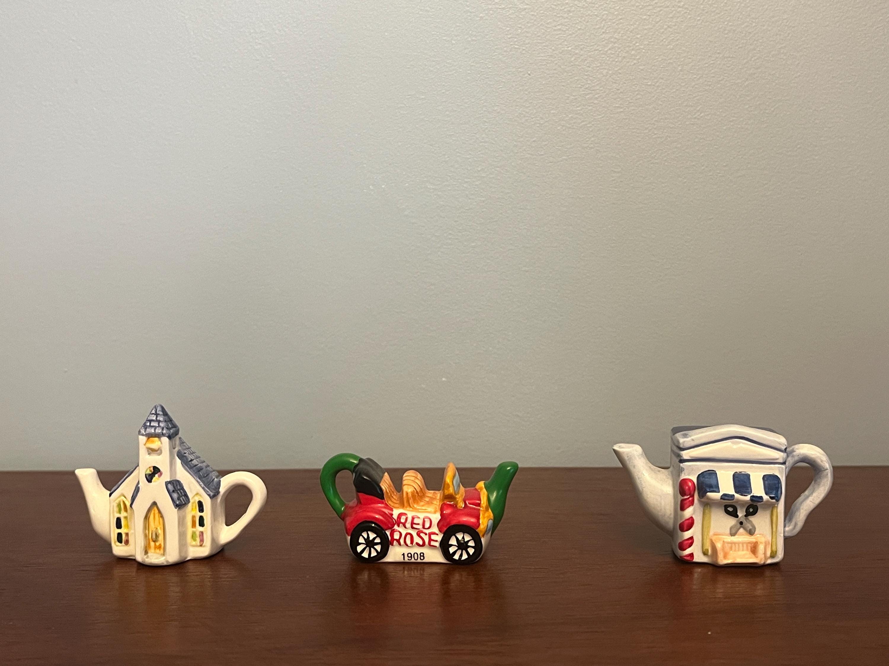 Rare Vintage Red Rose Tea Figurines - Etsy
