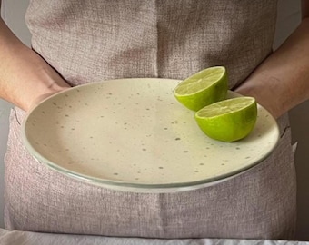 Handmade Ceramic Plate, Pottery Plate for Everyday, Unique Dinnerware Plates, Set of Dishes, Dishes For Kitchen, Modern Tableware Gift