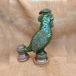 Ceramic Sculpture Cockerel, Handmade Home Decor, Figurine Gift, Unique Clay Art