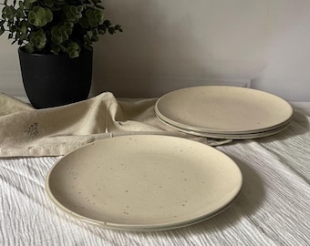 Keramisk tallrik, handgjord keramisk porslin, tallrik för köket, modern present