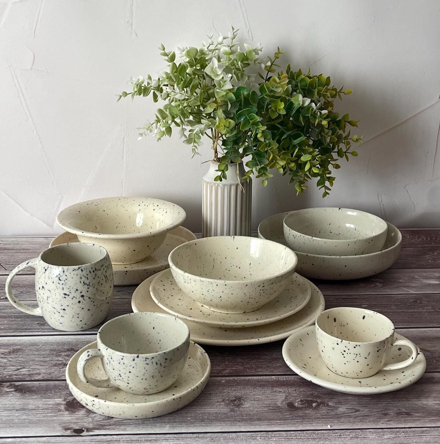 Vajilla Rustica Vajillas Estilo Nordico Juego De Cena De Porcelana