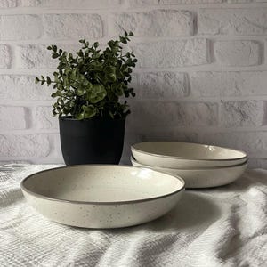 Handmade Ceramic Bowl, Large Bowl, Salad Bowl, Fruit Bowl, Pasta Bowl, Modern Gift, Ceramic Dinnerware, Bowl For Every Day