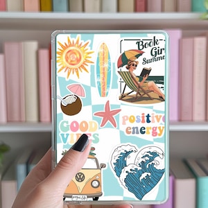 Kindle Insert Summer reading beach vibes , paperwhite, oasis, colorsoft, scribe, basic, fire, kobo, ereader, gift, book lovers, beachy vibes