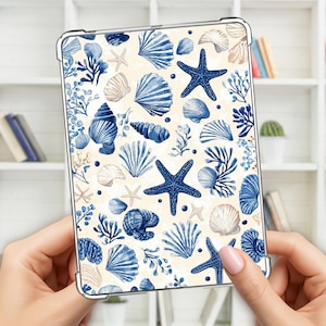 Kindle insert seaside shelling, paperwhite, oasis, colorsoft, basic, ipad mini, kobo, fire 8, scribe, summer vibes