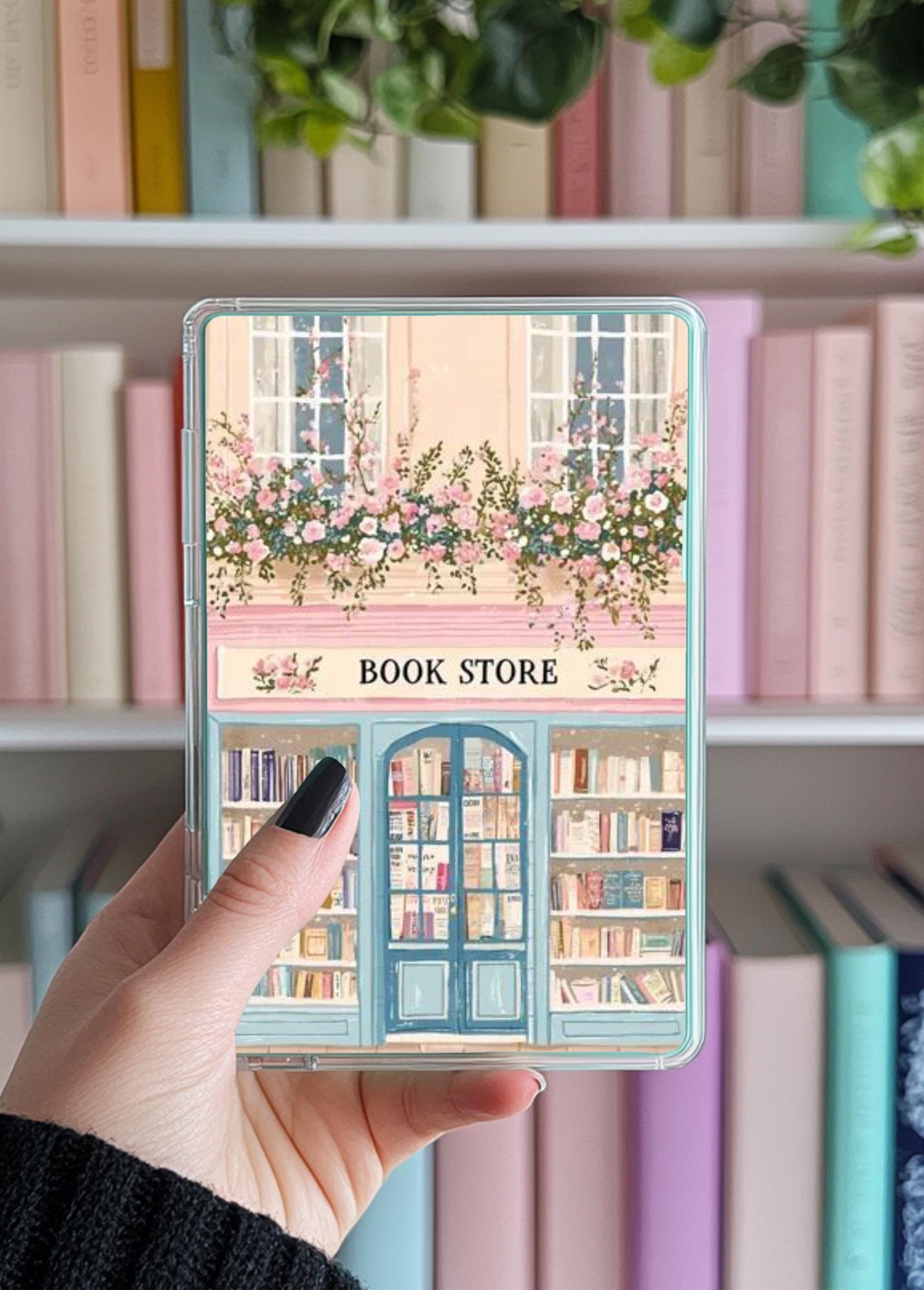 Kindle Insert or Bookmark Bookstore design, paperwhite, oasis, basic, scribe, colorsoft, romantasy, fantasy, romance, library, bookshop