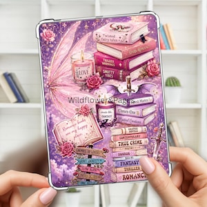 Kindle-insats Nyckfull boklig romantik, fantasy, Paperwhite, Oasis, Colorsoft, Fire 8HD, iPad, Kobo, Scribe.