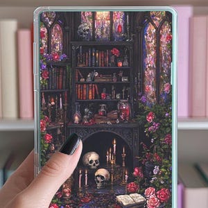 Wkładka Kindle, Biblioteka Romantycznej Gotyckiej, Paperwhite, oaza, podstawowy, colorsoft, scribe, mroczny romans, fantasy, miłośnik książek, czytnik e-booków