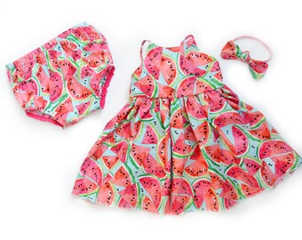 watermelon dress baby girl