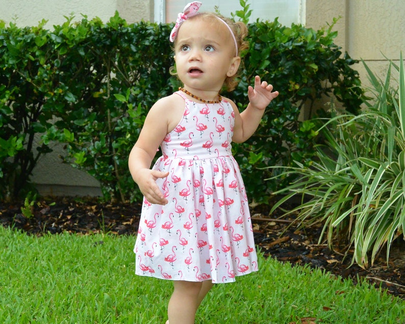 flamingo summer dress