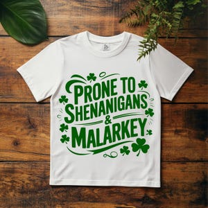 Shenanigans Svg Png, St Patrick&#39;s Day Svg, Funny St Patrick&#39;s Svg, Irish Svg, Clover Svg, Shamrock Svg, St Patrick&#39;s Day Shirt Svg Lucky Svg