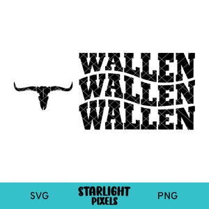 Western Png, Country Music Png, Vintage Wallen Western Png, Wallen Bullhead Png, Cowboy Wallen Png, Cowboy Wallen Svg, Western Svg
